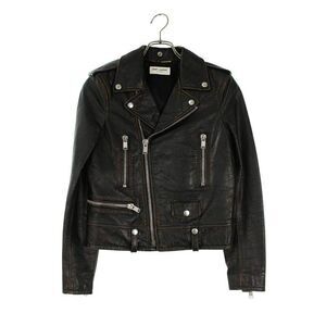 Saint Laurent Paris 483855 Y5rd2 Back Print Vintage Processing Rider Scuff